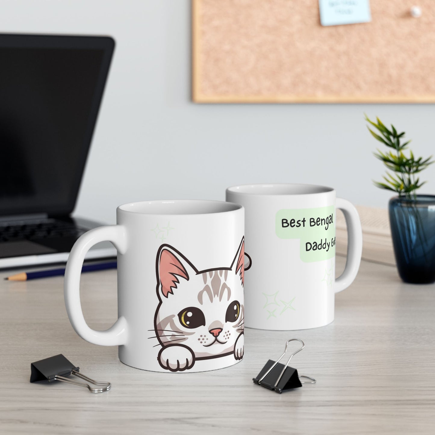Bengal Peek-a-Boo Mug | Best Bengal Daddy Gift