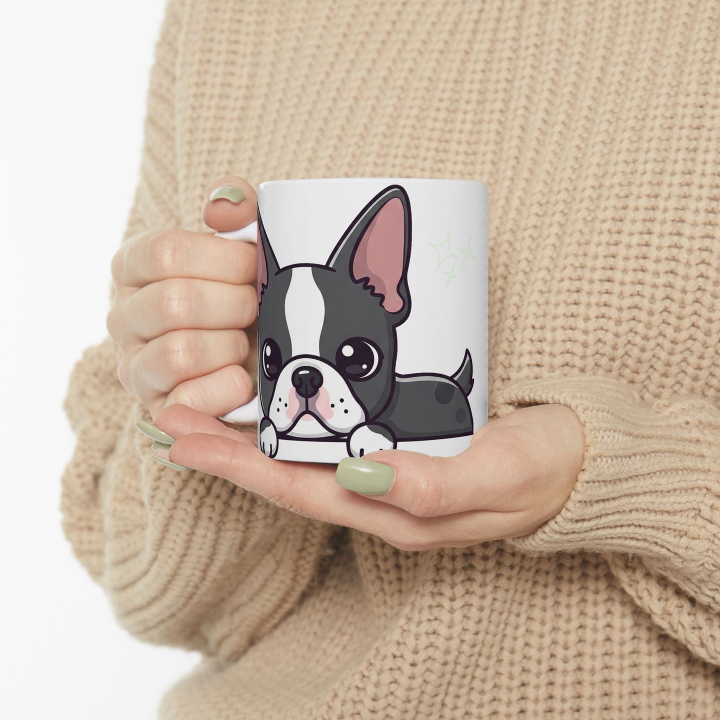 French Bulldog Peek-a-Boo Mug | Best Frenchie Daddy Gift