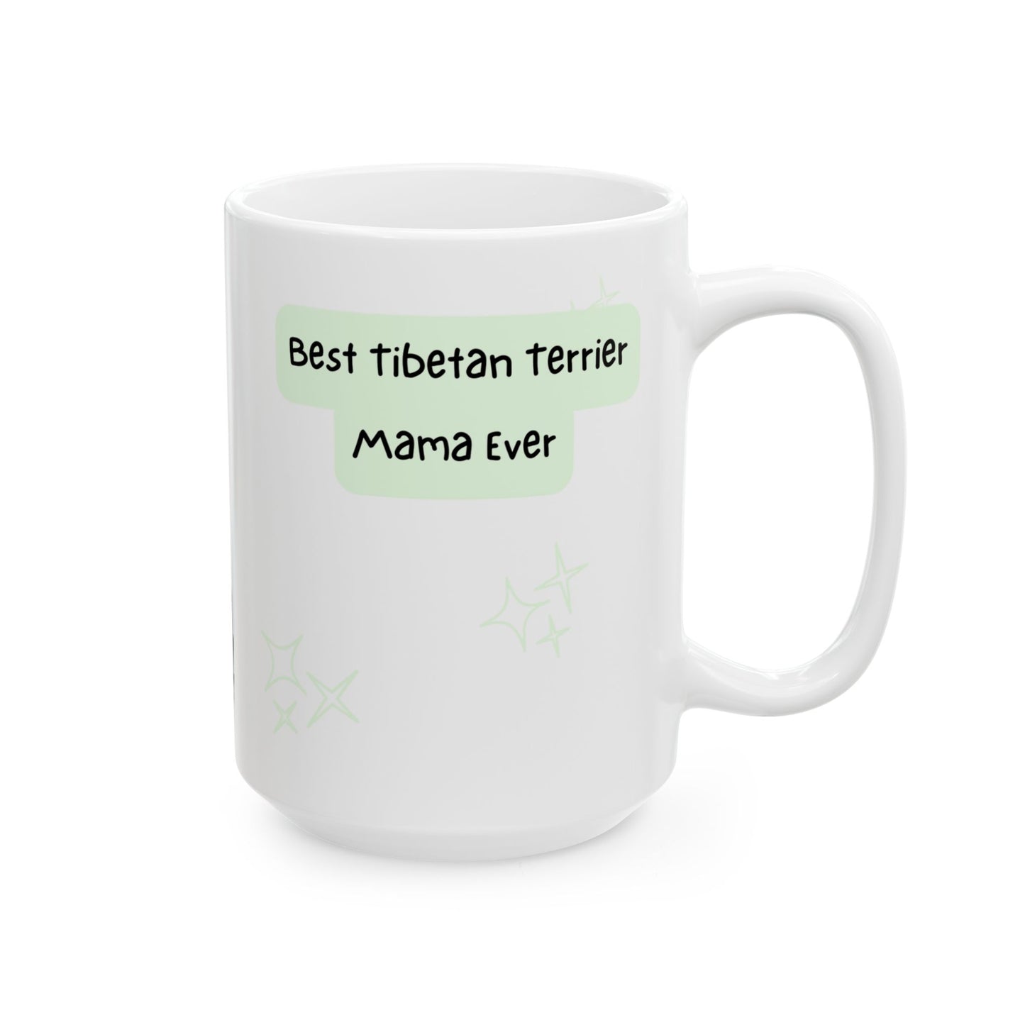 Tibetan Terrier Peek-a-Boo Mug | Best Tibetan Terrier Mama