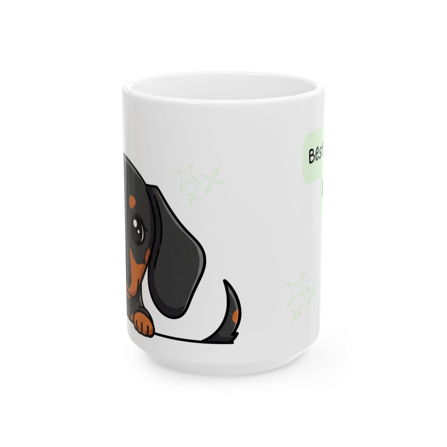 Dachshund Peek-a-Boo Mug | Best Weenie Daddy Gift
