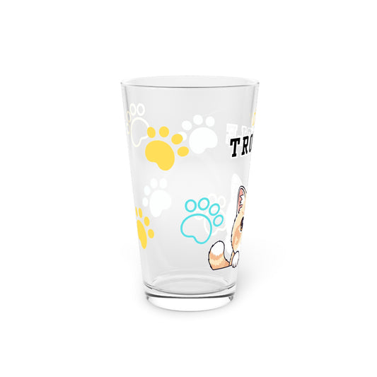 Exotic Shorthair Tiny Trouble Pint Glass