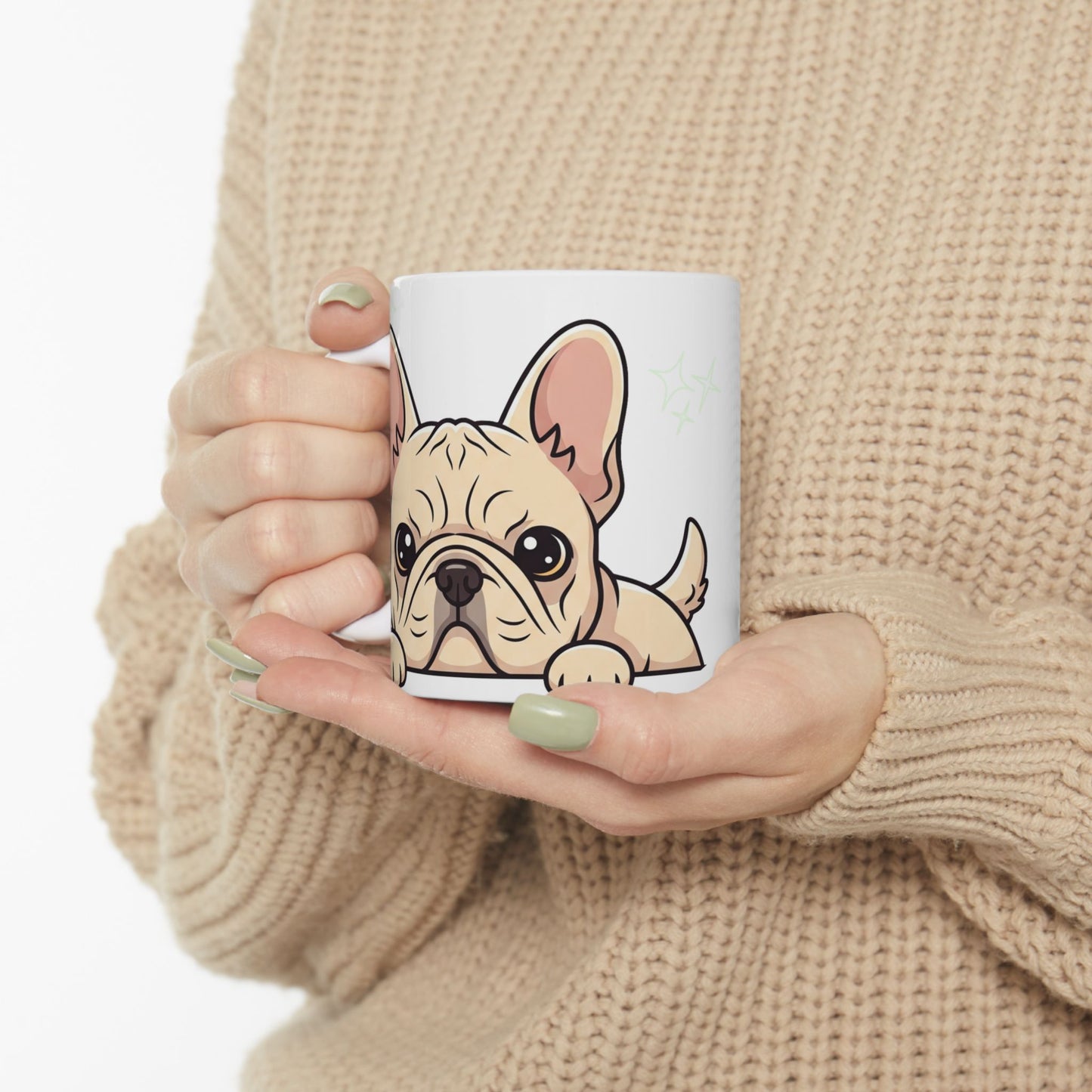 French Bulldog Peek-a-Boo Mug | Best Frenchie Daddy Gift