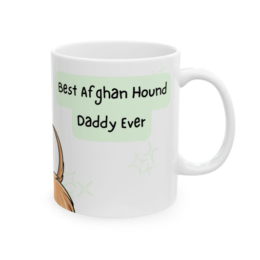 Afghan Hound Peek-a-Boo Mug | Best Afghan Hound Daddy Gift