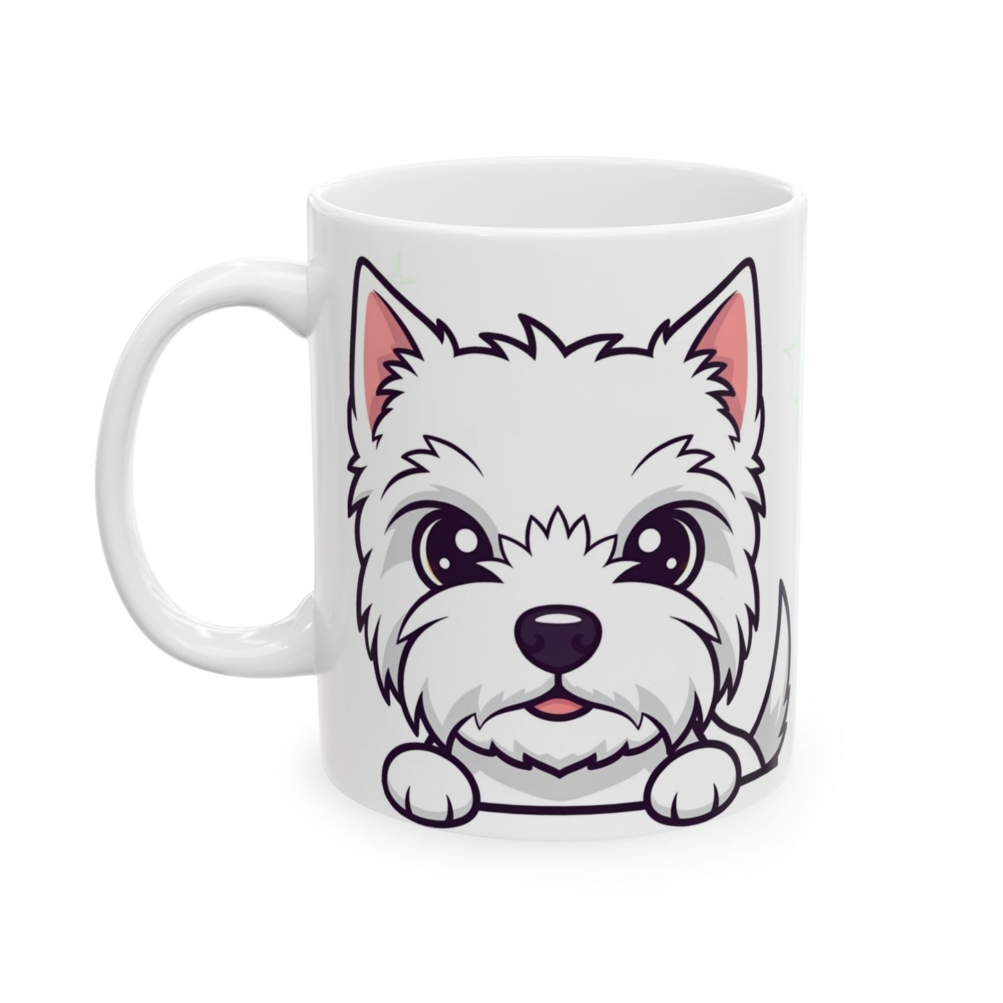 West Highland Terrier Peek-a-Boo Mug | Best Westie Mama Gift