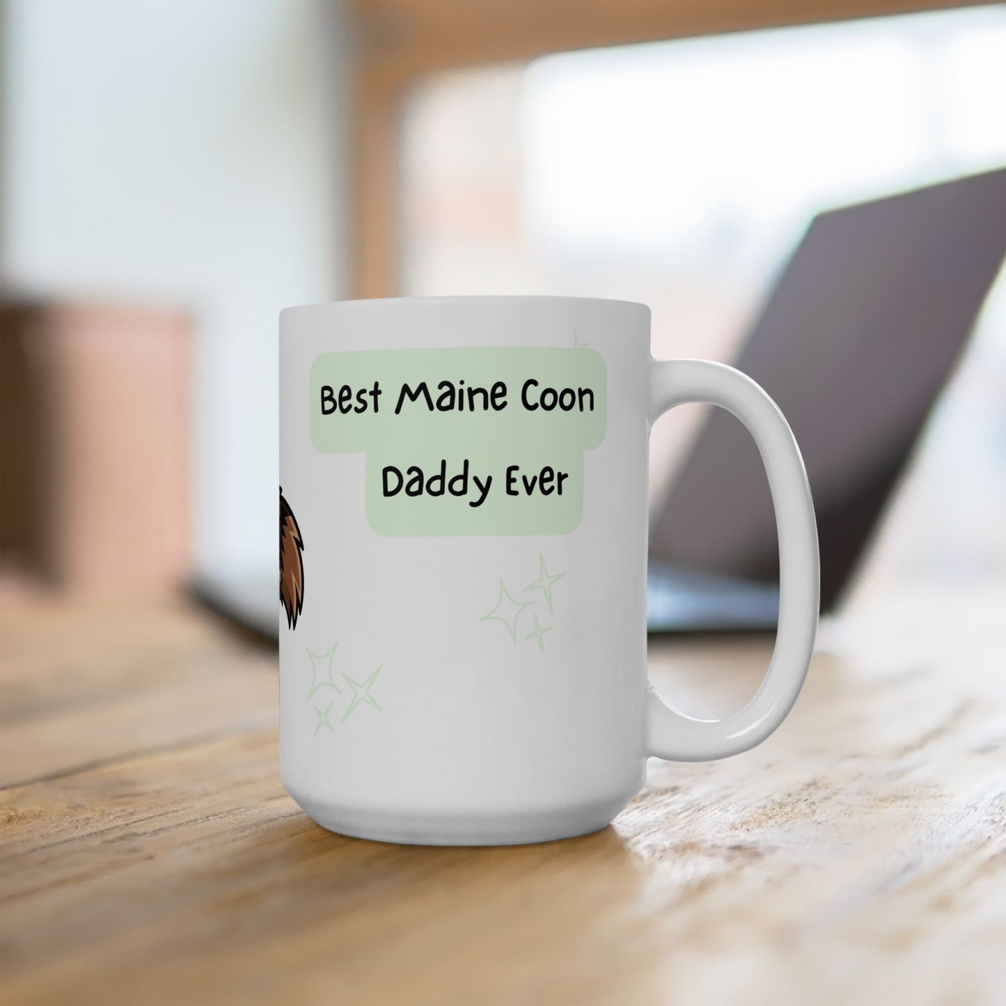 Maine Coon Peek-a-Boo Mug | Best Maine Coon Daddy Gift