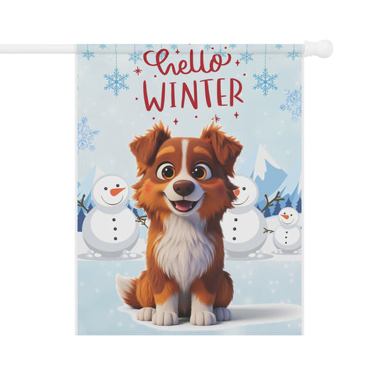 Aussie Hello Winter Garden Banner