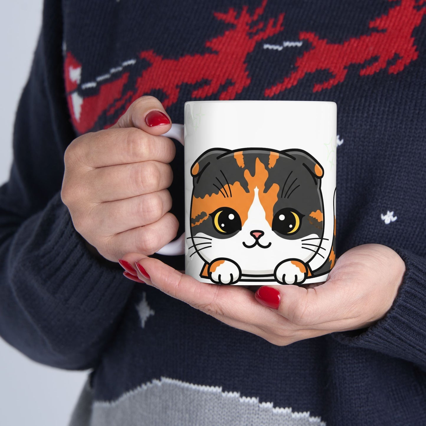 Scottish Fold Peek-a-Boo Mug | Best Scottish Fold Daddy