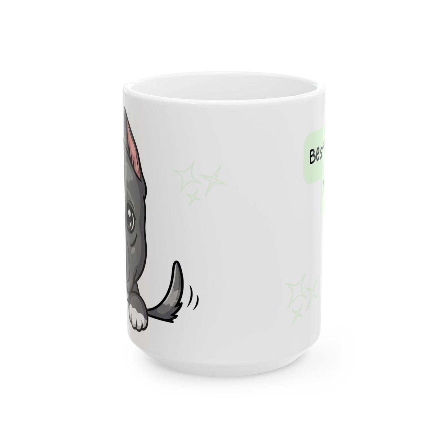 Pitbull Peek-a-Boo Mug | Best Pitbull Daddy Gift