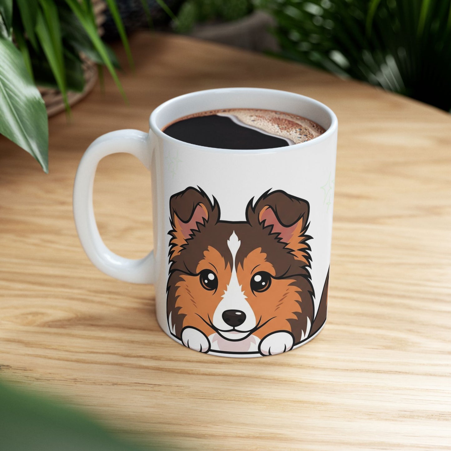 Sheltie Peek-a-Boo Mug | Best Sheltie Mama Gift