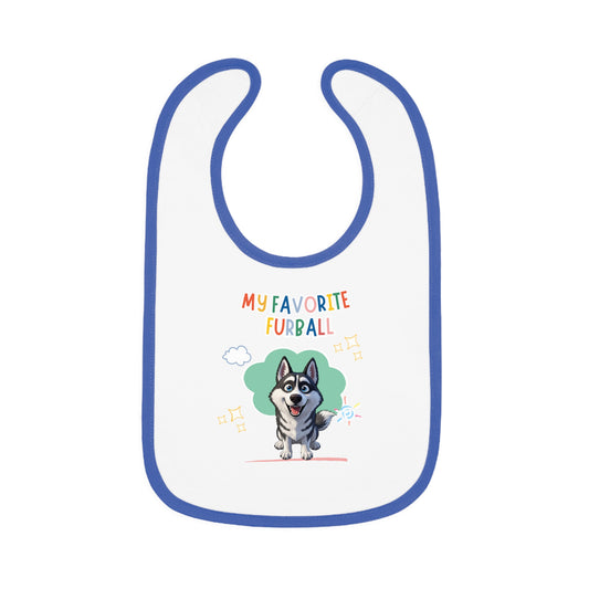 Husky Favorite Furball Baby Bib
