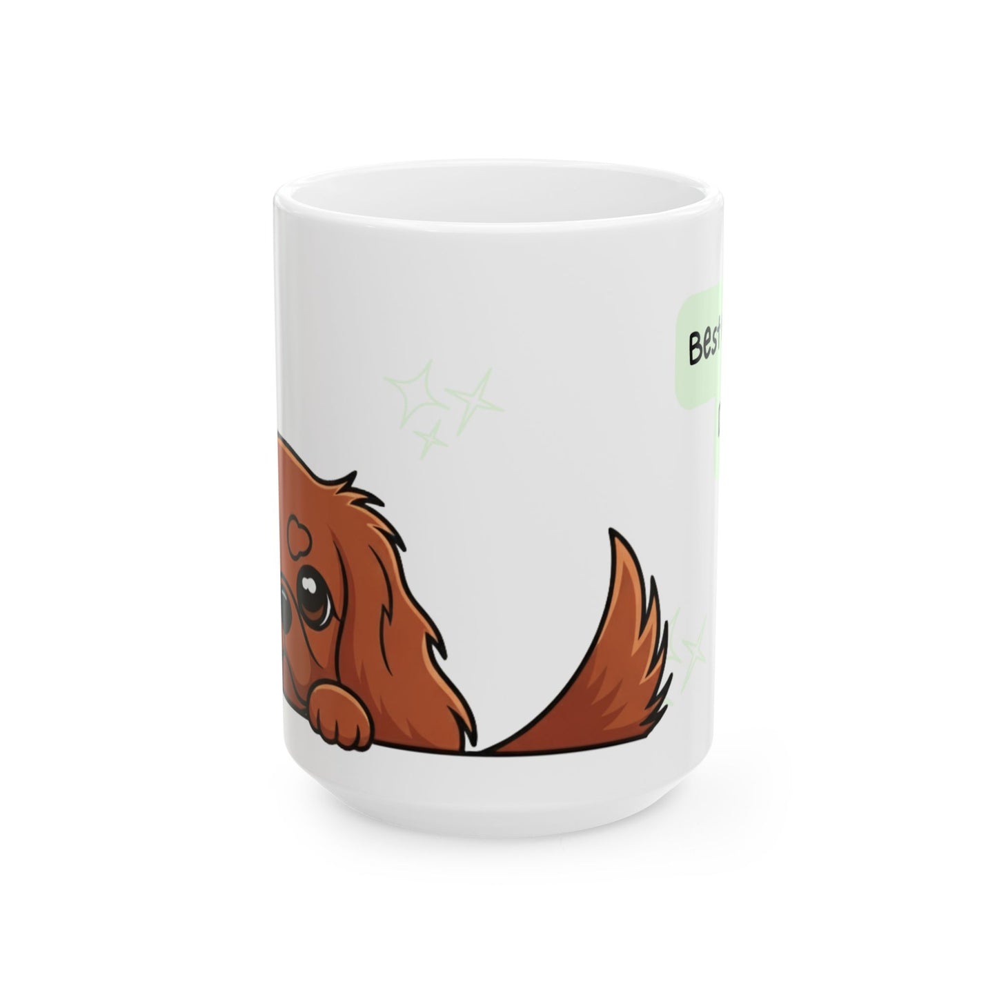 Cavalier King Charles Spaniel Peek-a-Boo Mug | Best Cavalier Daddy Gift