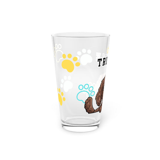 Spaniel Tiny Trouble Pint Glass