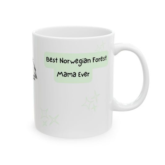 Norwegian Forest Cat Peek-a-Boo Mug | Best Norwegian Forest Mama Gift