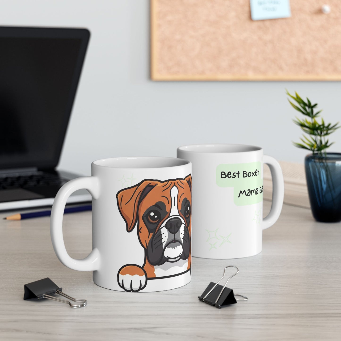 Boxer Peek-a-Boo Mug | Best Boxer Mama Gift