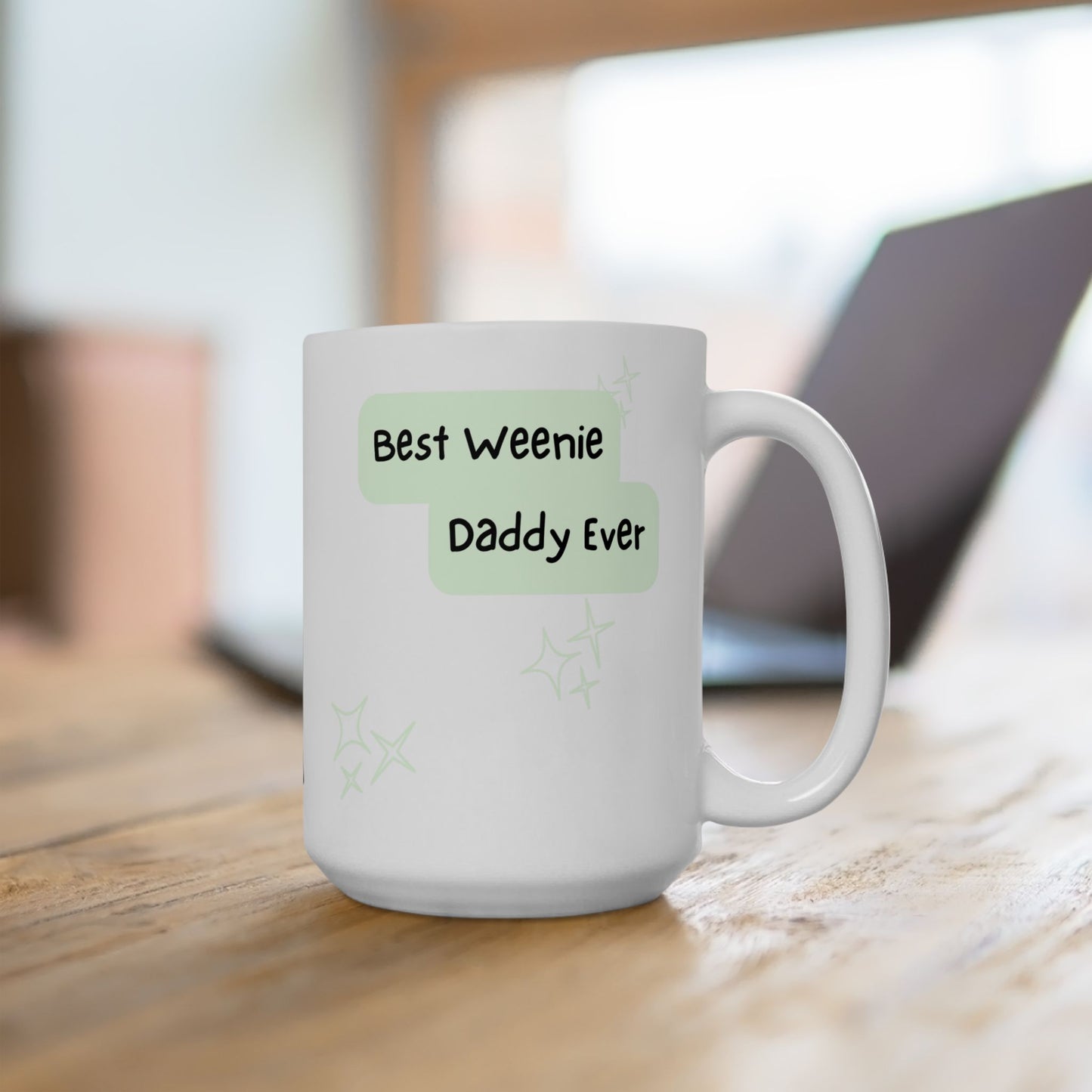 Dachshund Peek-a-Boo Mug | Best Weenie Daddy Gift