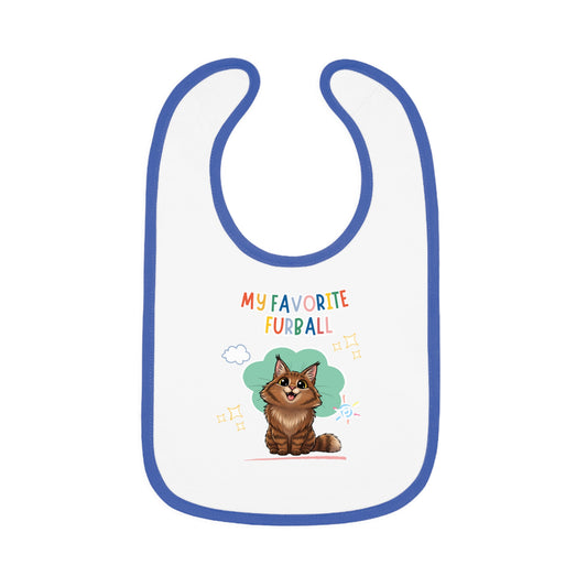 Norwegian Forest Favorite Furball Baby Bib