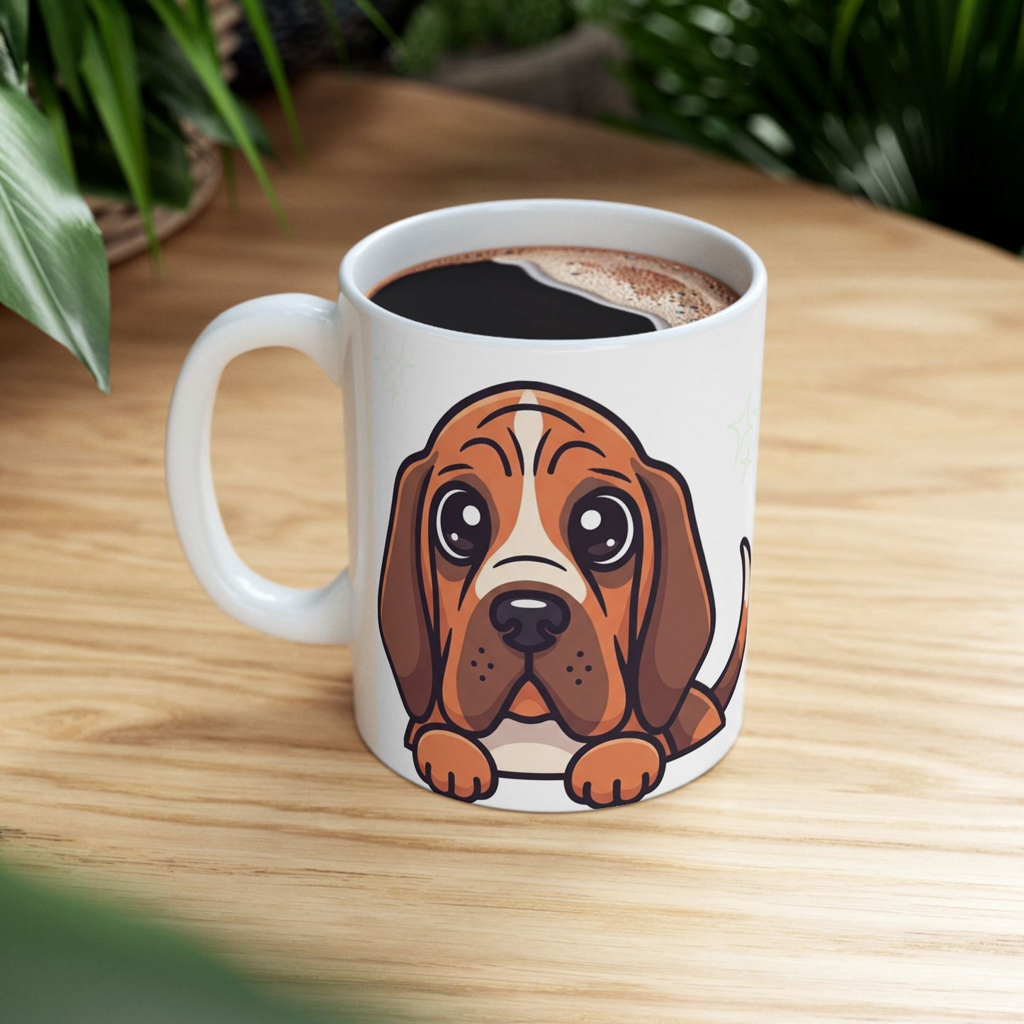 Bloodhound Peek-a-Boo Mug | Best Bloodhound Mama Gift