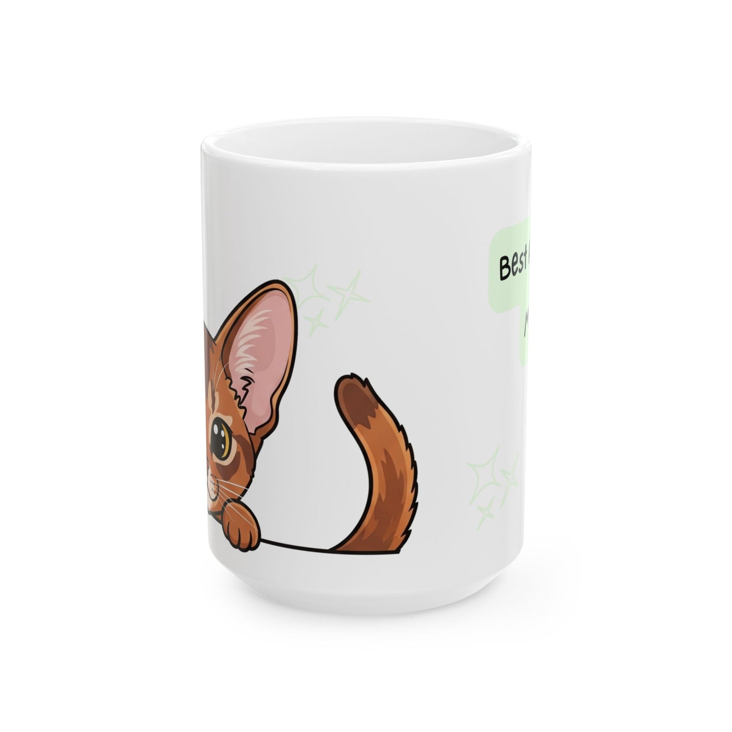 Abyssinian Peek-a-Boo Mug | Best Abyssinian Mama Gift