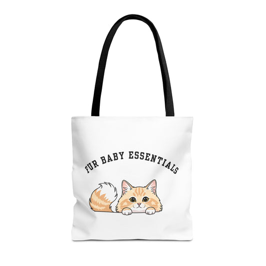 Long hair cream cat FurBaby Tote Bag