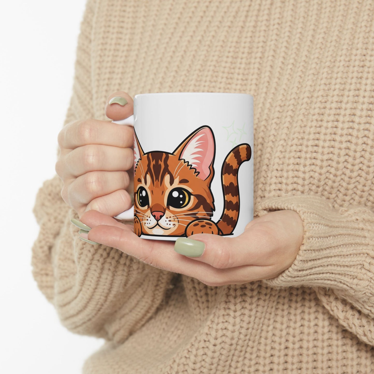 Bengal Peek-a-Boo Mug | Best Bengal Daddy Gift