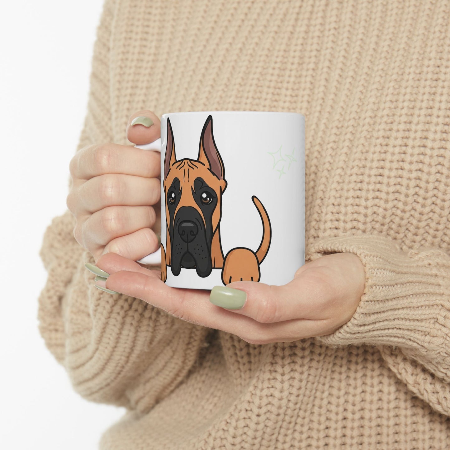 Great Dane Peek-a-Boo Mug | Best Great Dane Daddy Gift