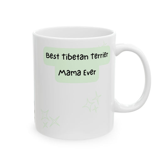 Tibetan Terrier Peek-a-Boo Mug | Best Tibetan Terrier Mama