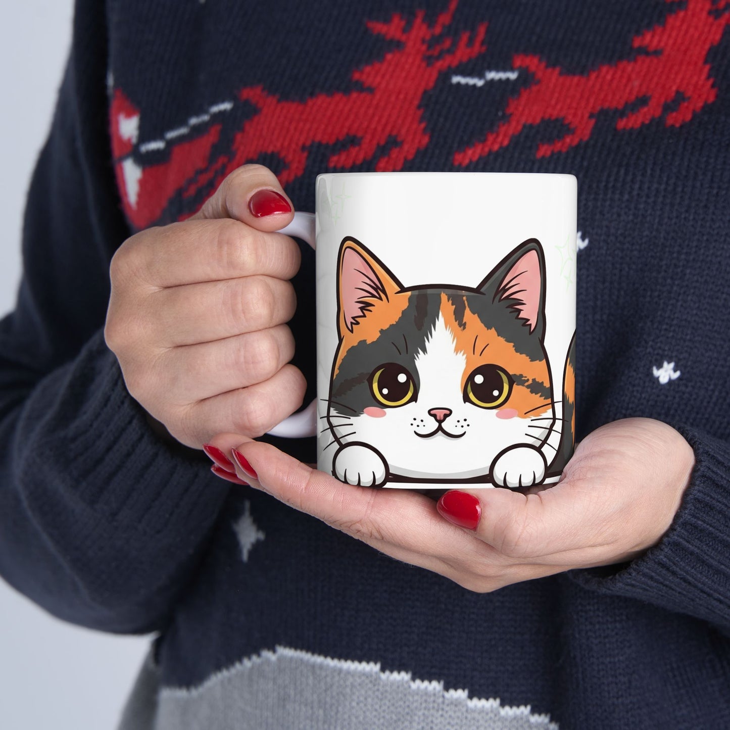 Cat Peek-a-Boo Mug | Best Cat Mama Gift