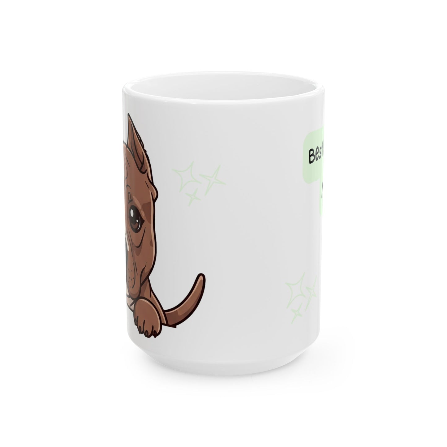 Pitbull Peek-a-Boo Mug | Best Pitbull Mama Gift