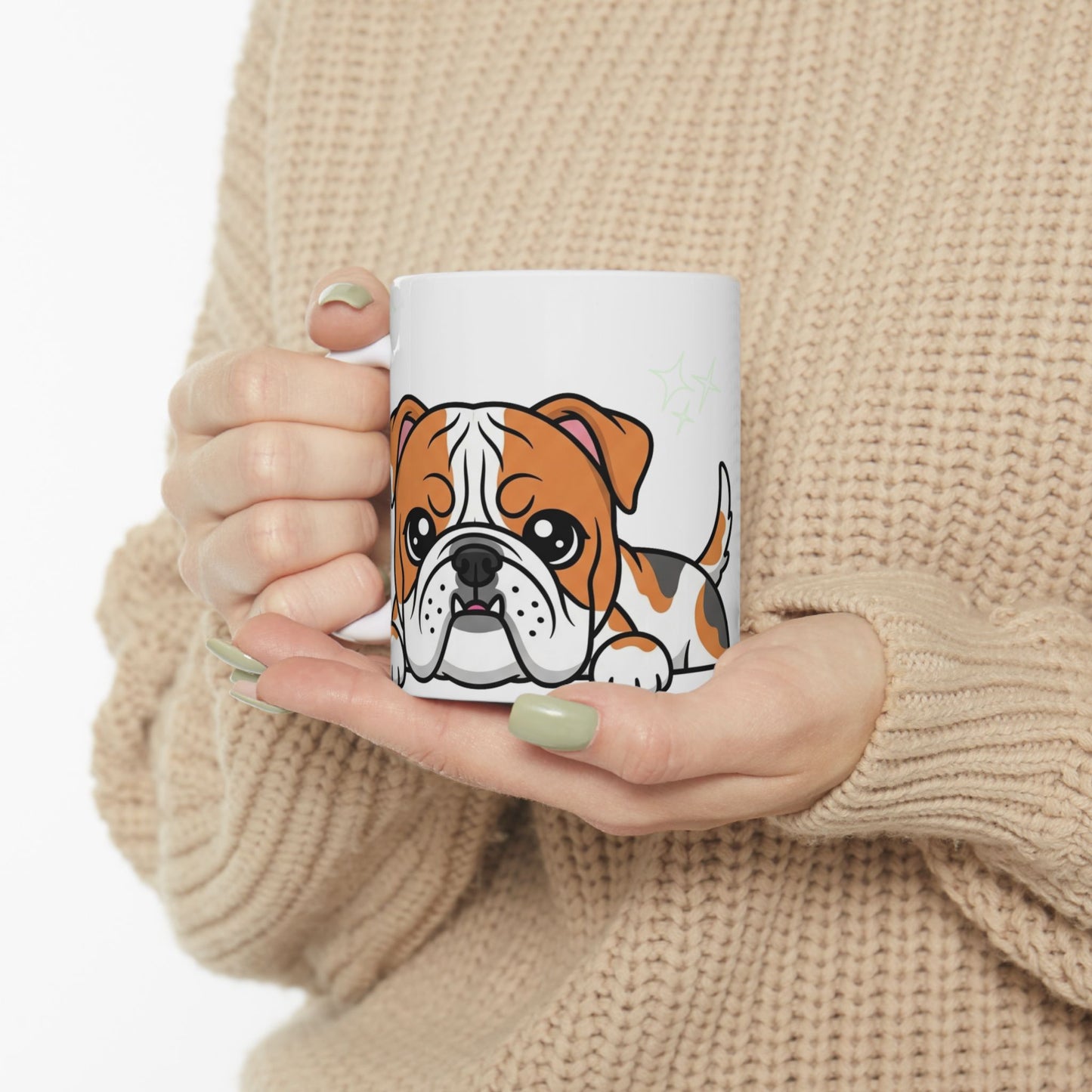 Bulldog Peek-a-Boo Mug | Best Bulldog Mama Gift