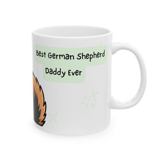 German Shepherd Peek-a-Boo Mug | Best German Shepherd Daddy