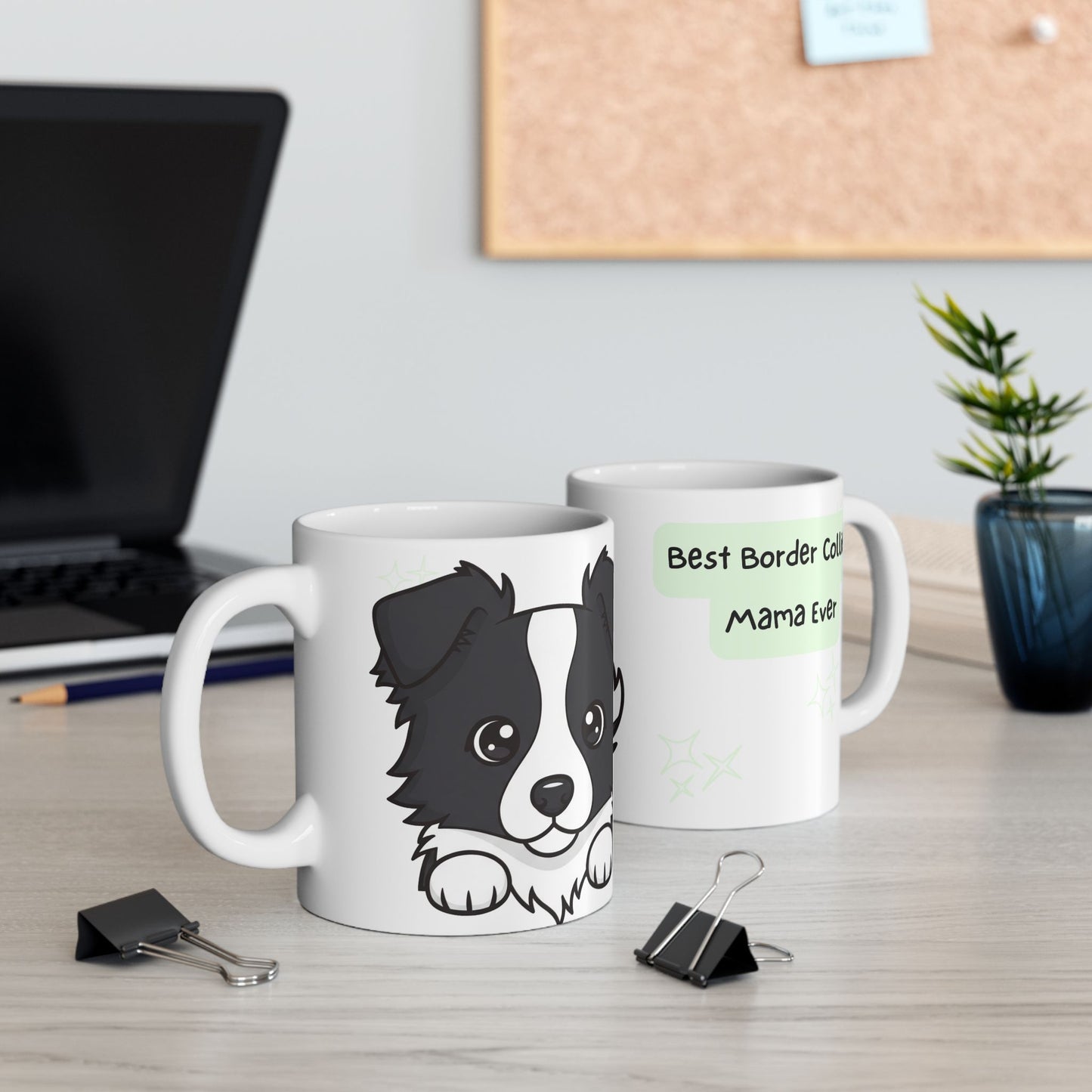 Border Collie Peek-a-Boo Mug | Best Border Collie Mama Gift