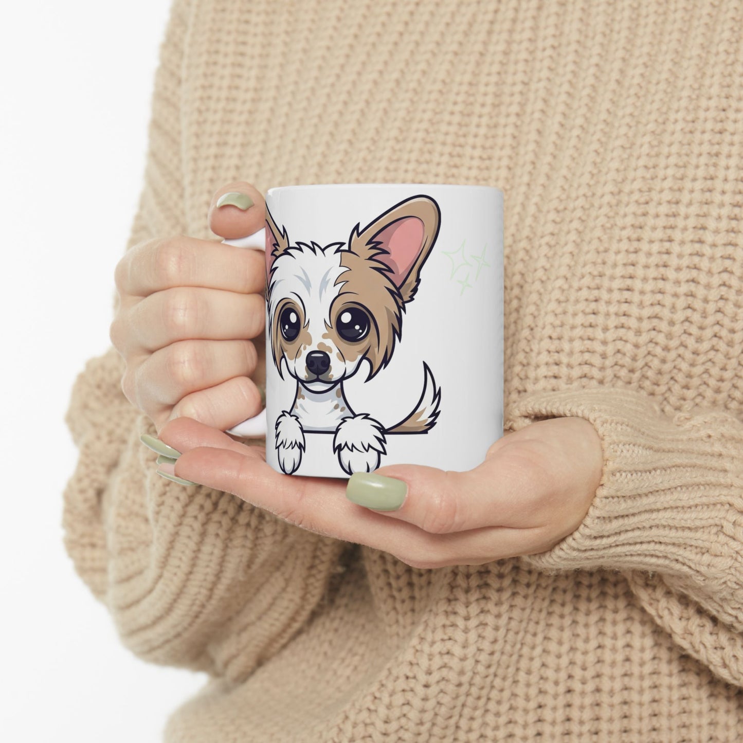 Chinese Crested Peek-a-Boo Mug | Best Chinese Crested Daddy Gift