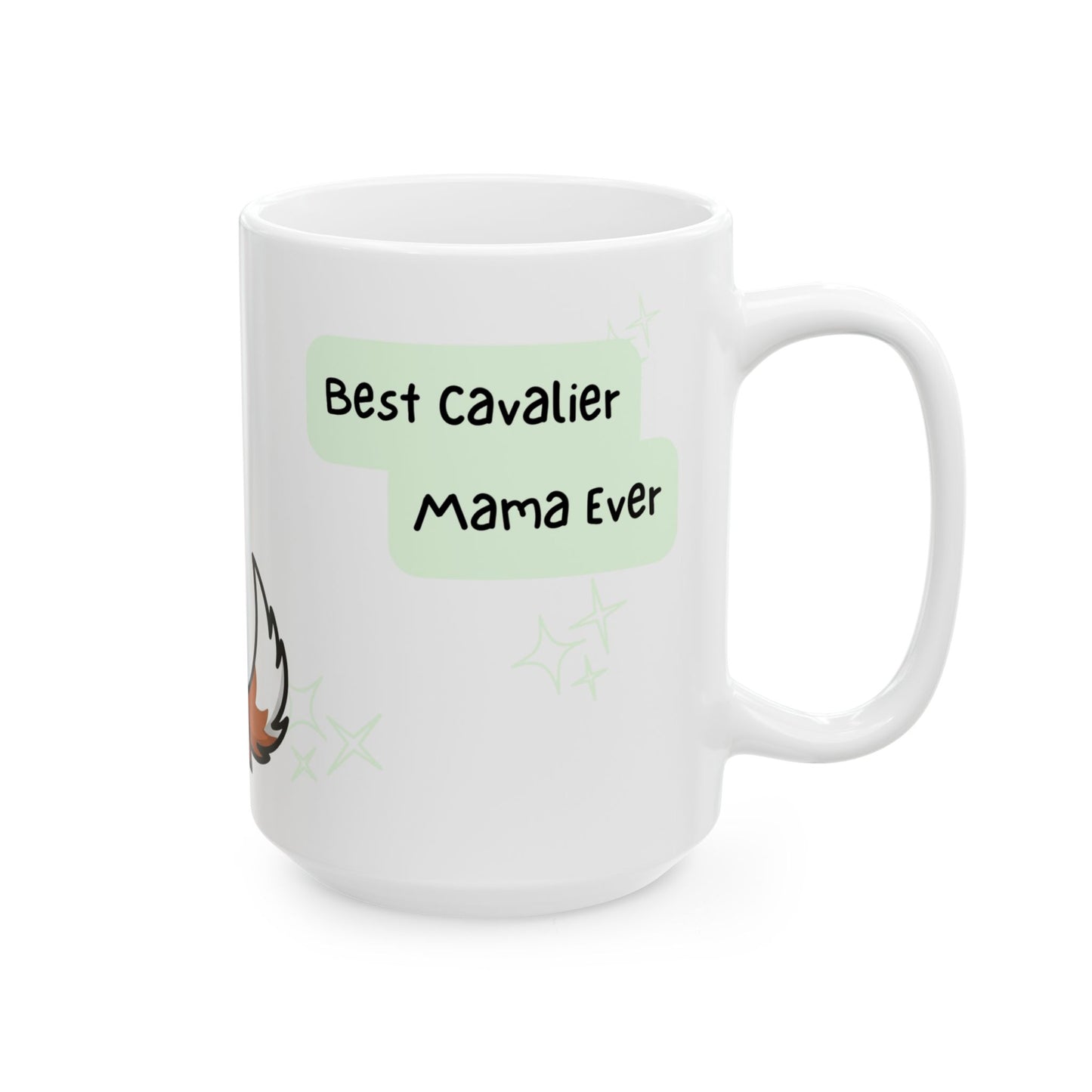 Cavalier King Charles Spaniel Peek-a-Boo Mug | Best Cavalier Mama Gift