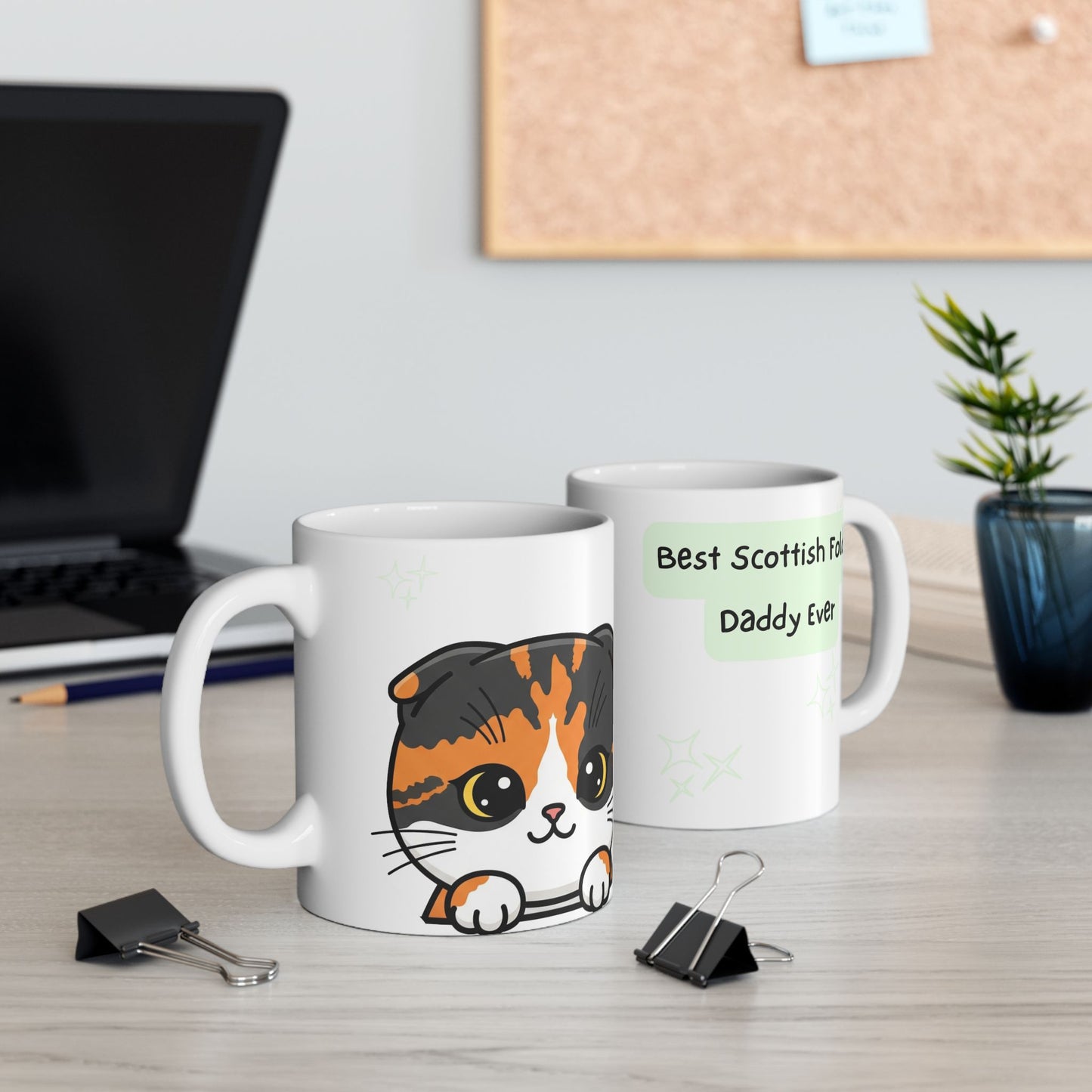 Scottish Fold Peek-a-Boo Mug | Best Scottish Fold Daddy