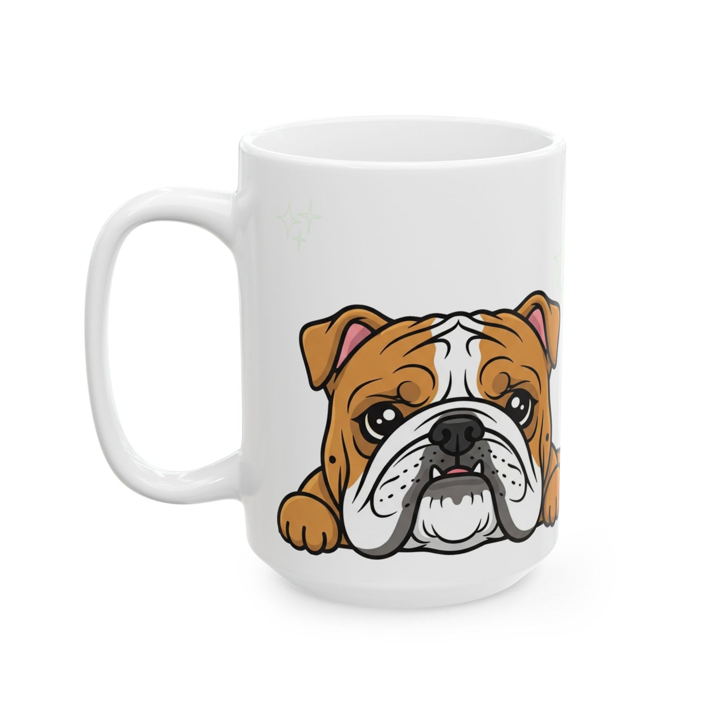 Bulldog Peek-a-Boo Mug | Best Bulldog Daddy Gift