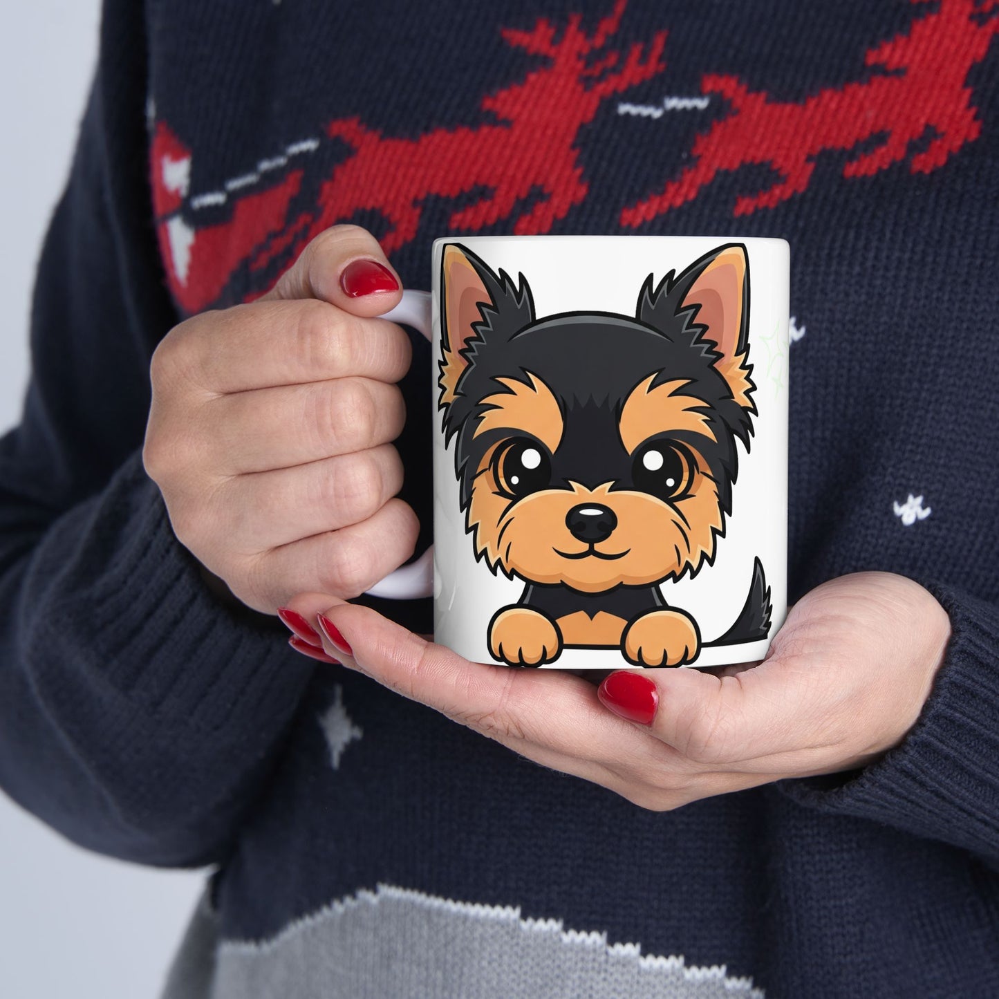 Yorkshire Terrier Peek-a-Boo Mug | Best Yorkie Mama Gift