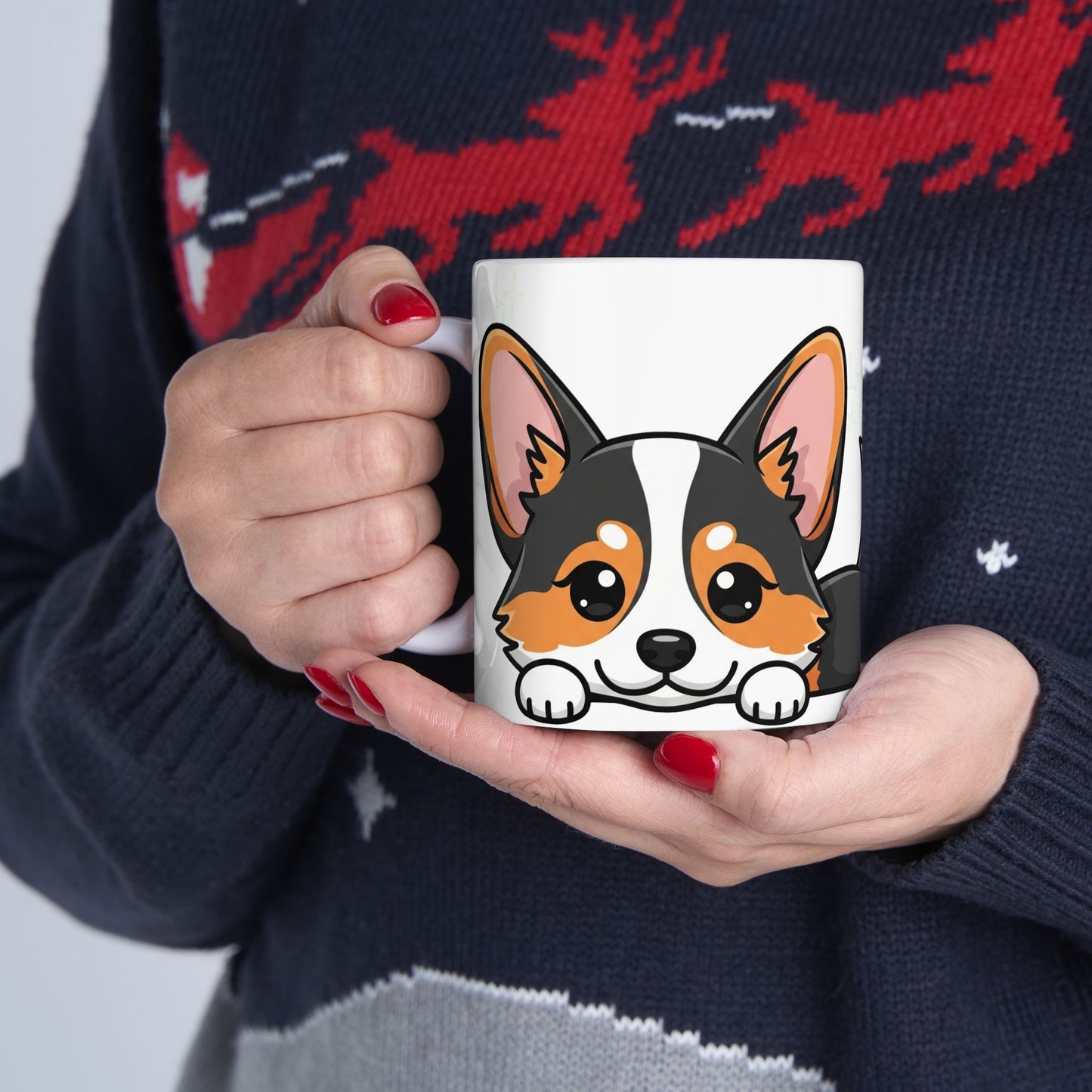 Corgi Peek-a-Boo Mug | Best Corgi Mama Gift