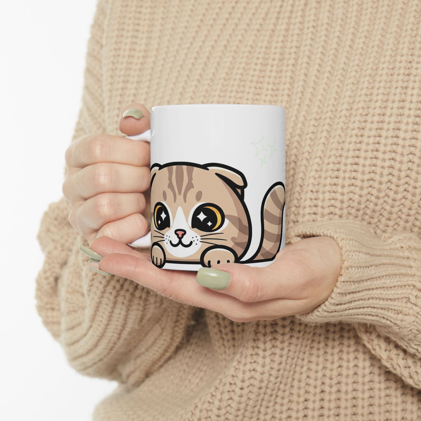 Scottish Fold Peek-a-Boo Mug | Best Scottish Fold Mama