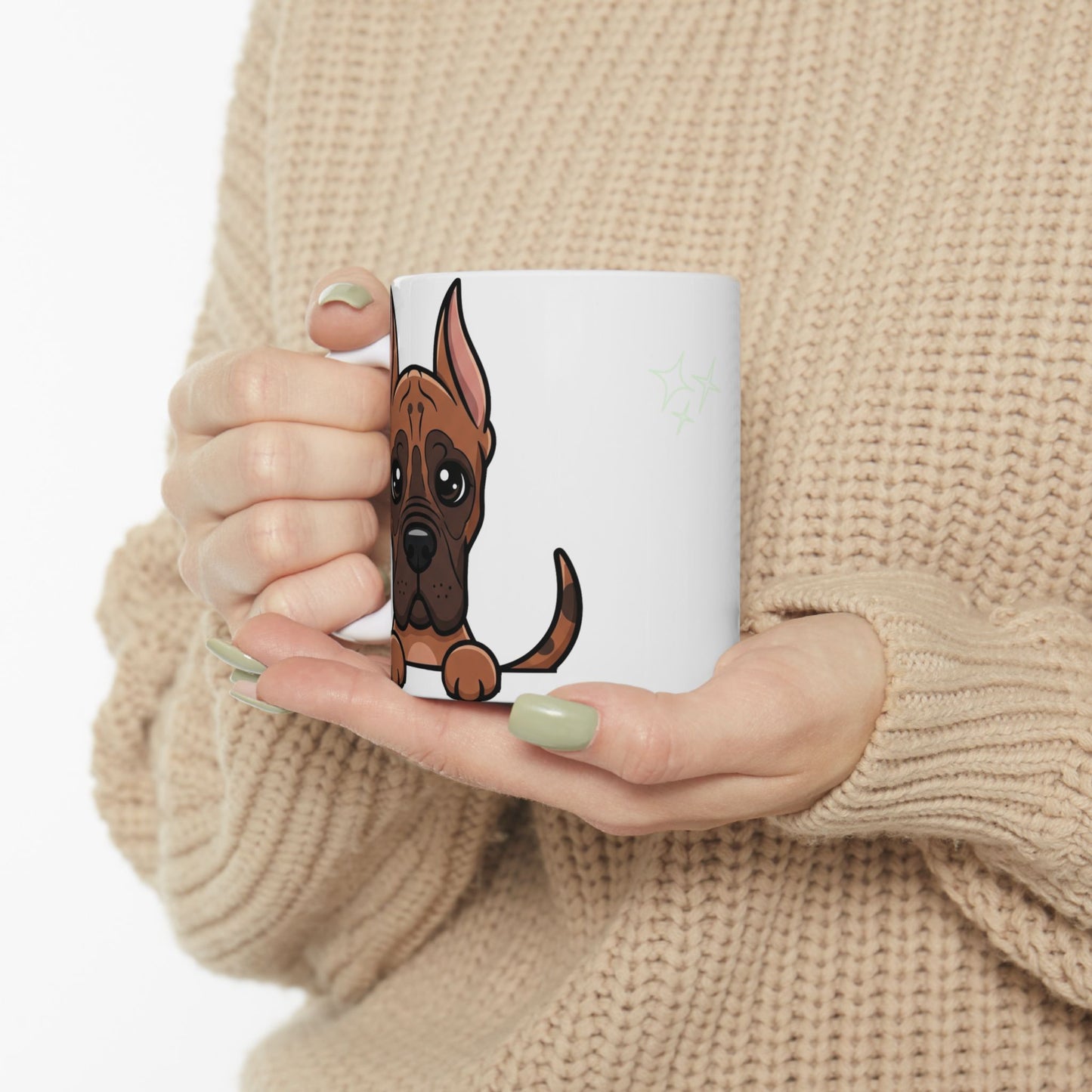 Great Dane Peek-a-Boo Mug | Best Great Dane Mama Gift