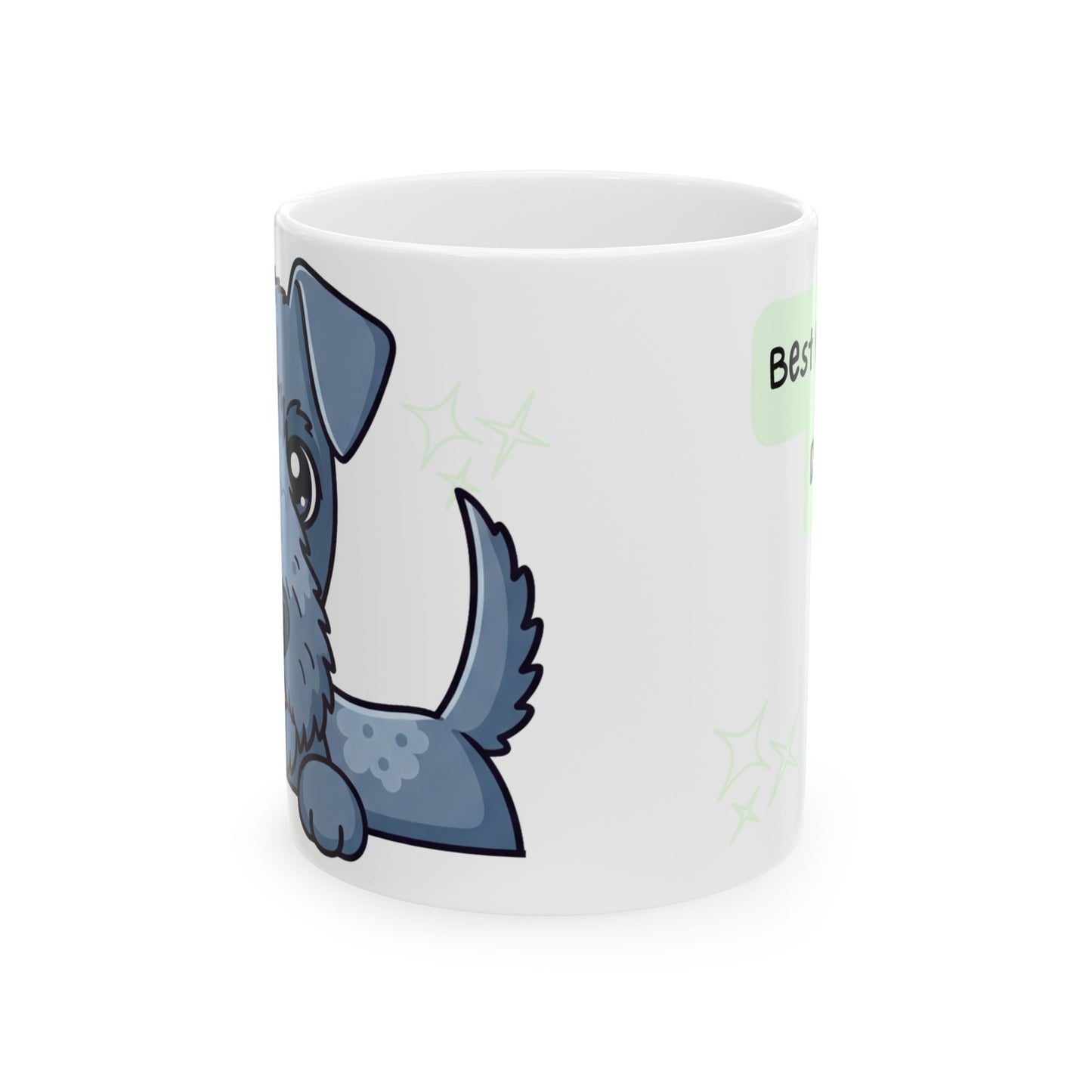 Kerry Blue Terrier Peek-a-Boo Mug | Best Kerry Blue Terrier Daddy Gift
