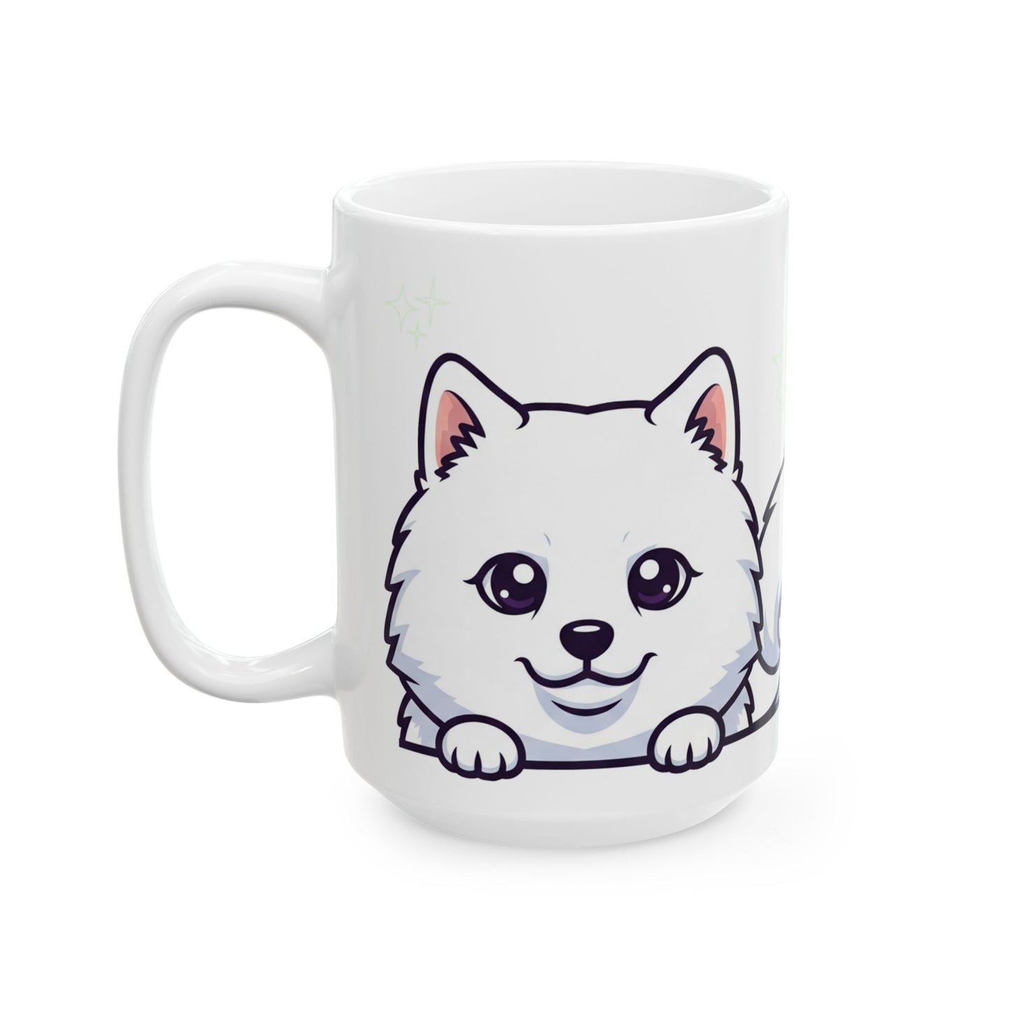 Samoyed Peek-a-Boo Mug | Best Samoyed Daddy Gift