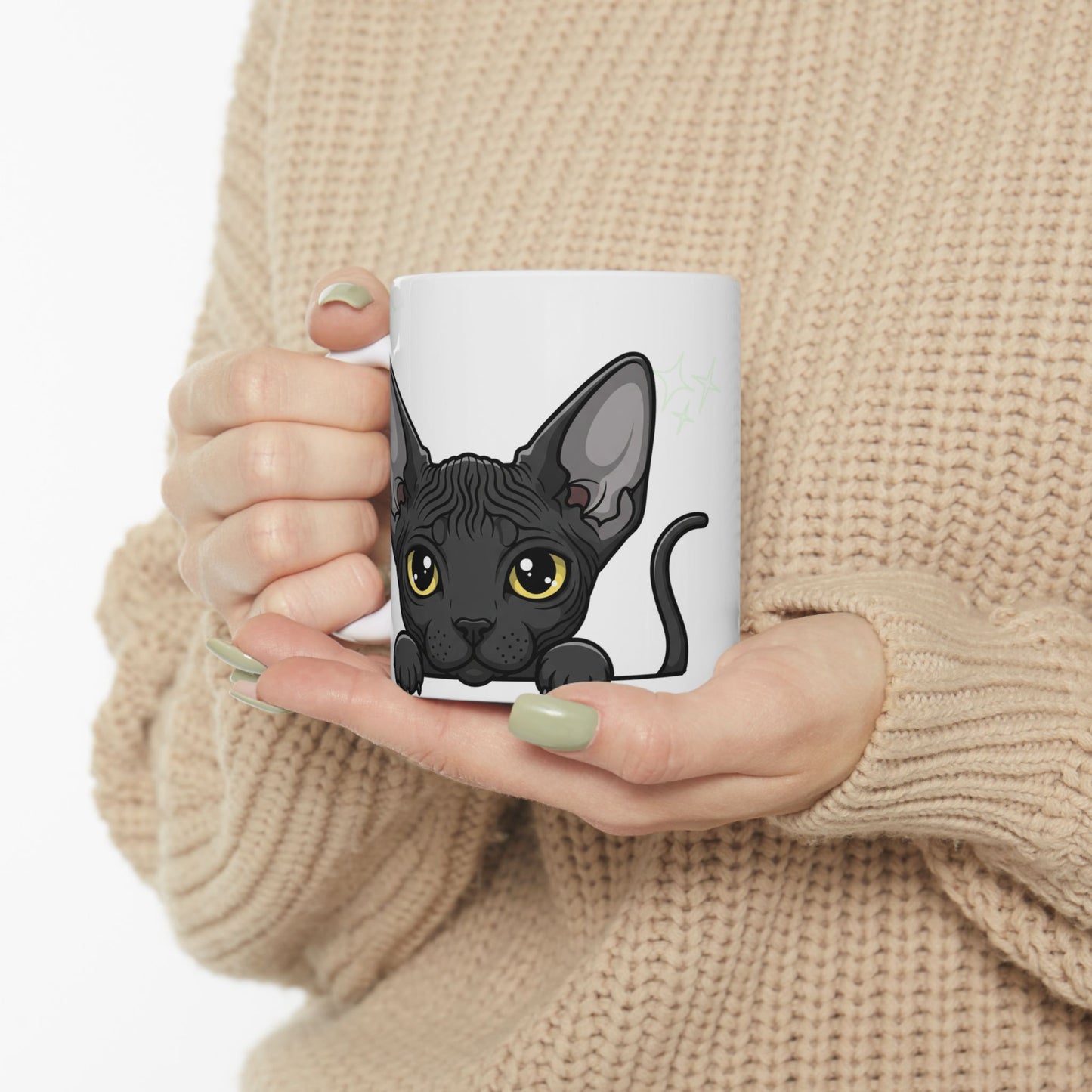 Sphynx Peek-a-Boo Mug | Best Sphynx Mama Gift