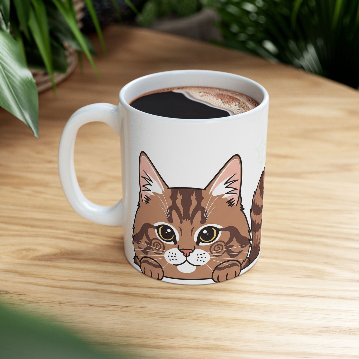 Cat Peek-a-Boo Mug | Best Cat Daddy Gift