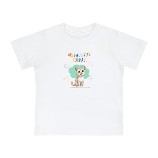 Short hair cream cat Favorite Furball Baby Tee
