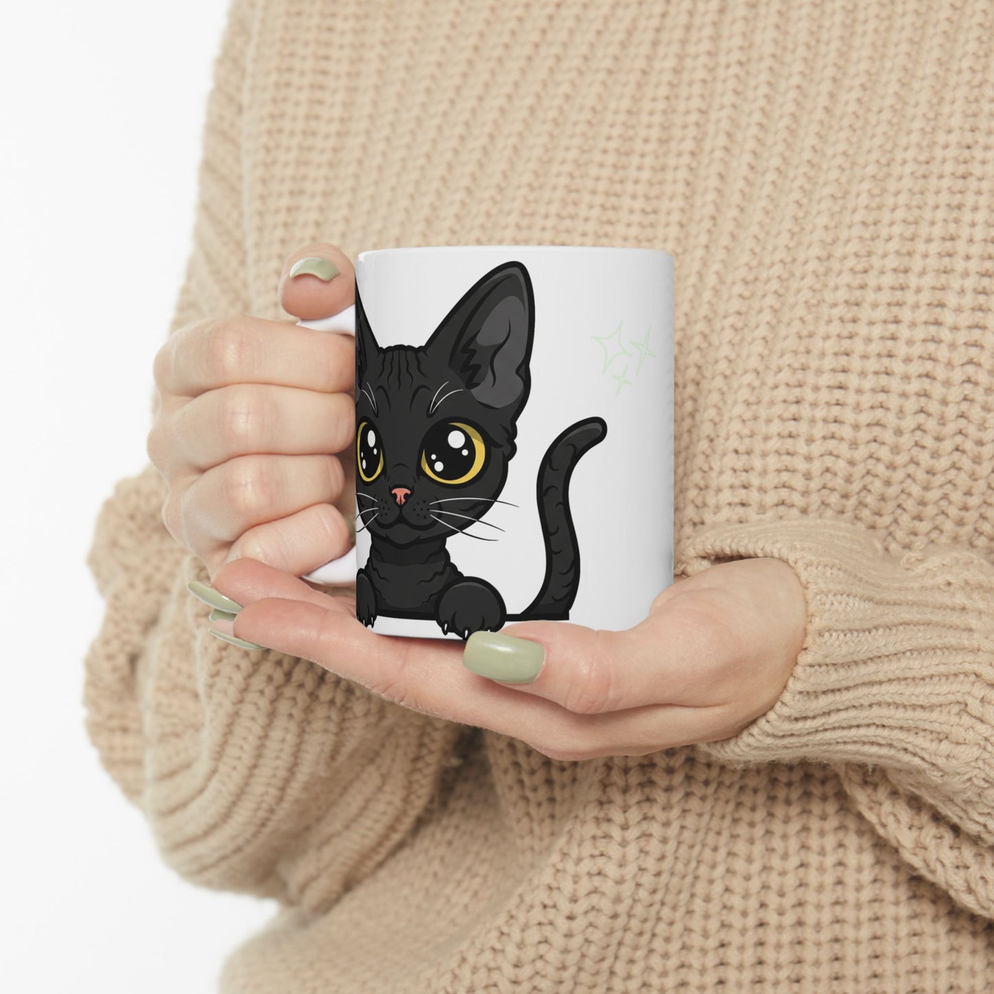 Devon Rex Peek-a-Boo Mug | Best Devon Rex Mama Gift