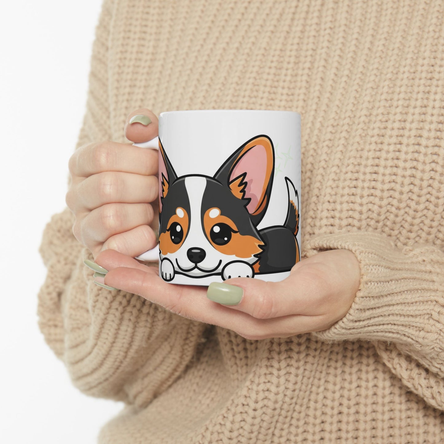 Corgi Peek-a-Boo Mug | Best Corgi Mama Gift