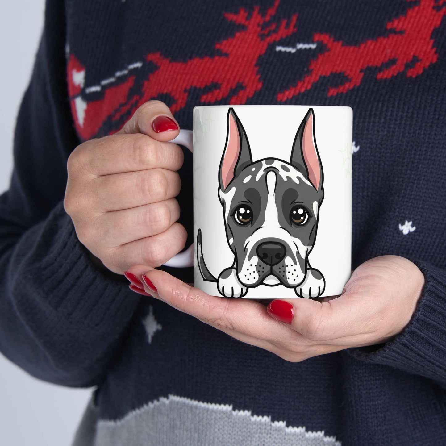 Great Dane Peek-a-Boo Mug | Best Great Dane Mama Gift
