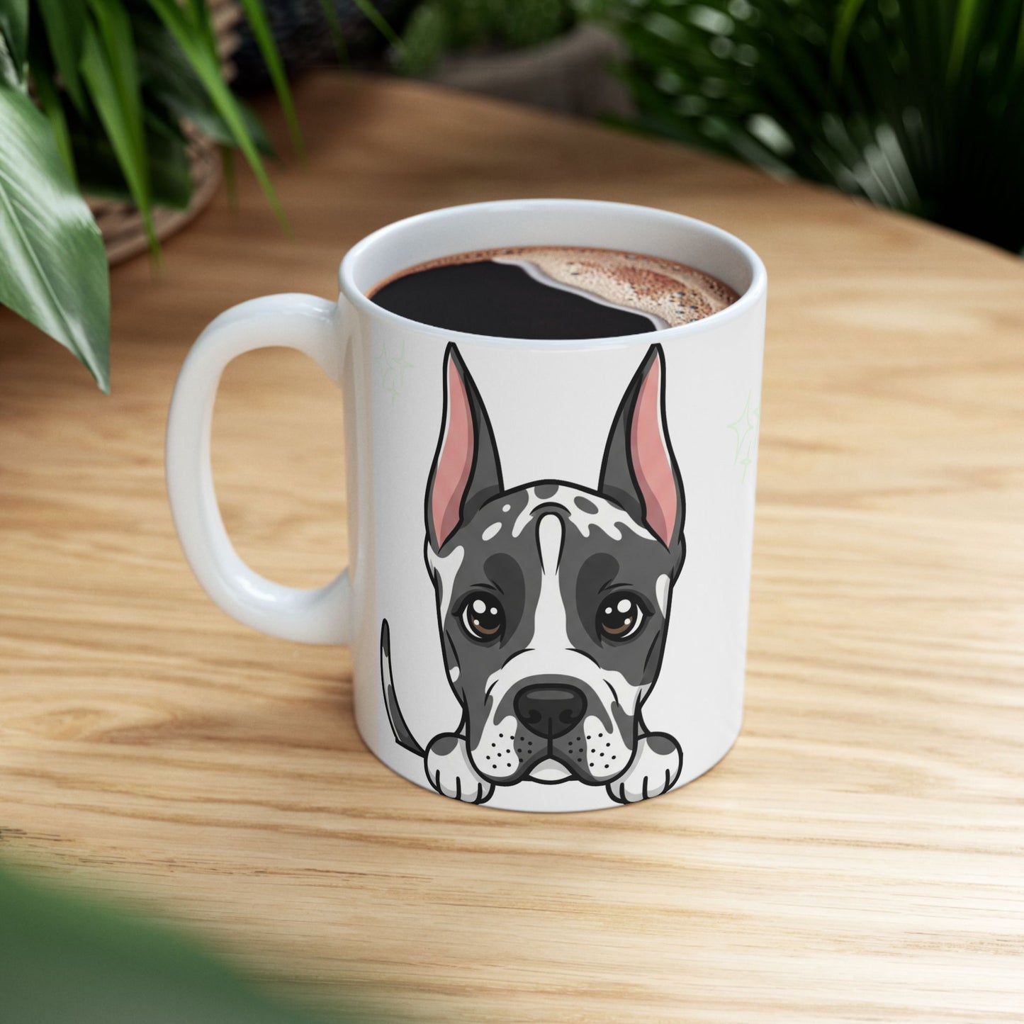 Great Dane Peek-a-Boo Mug | Best Great Dane Daddy Gift