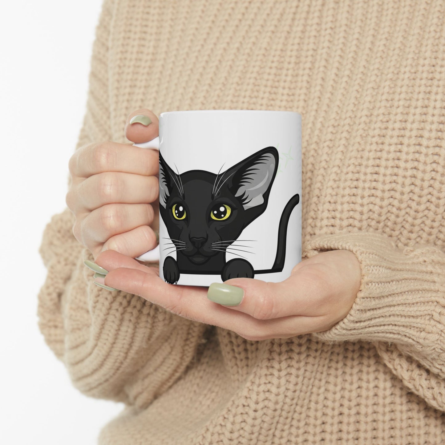 Oriental Shorthair Peek-a-Boo Mug | Best Oriental Shorthair Mama Gift