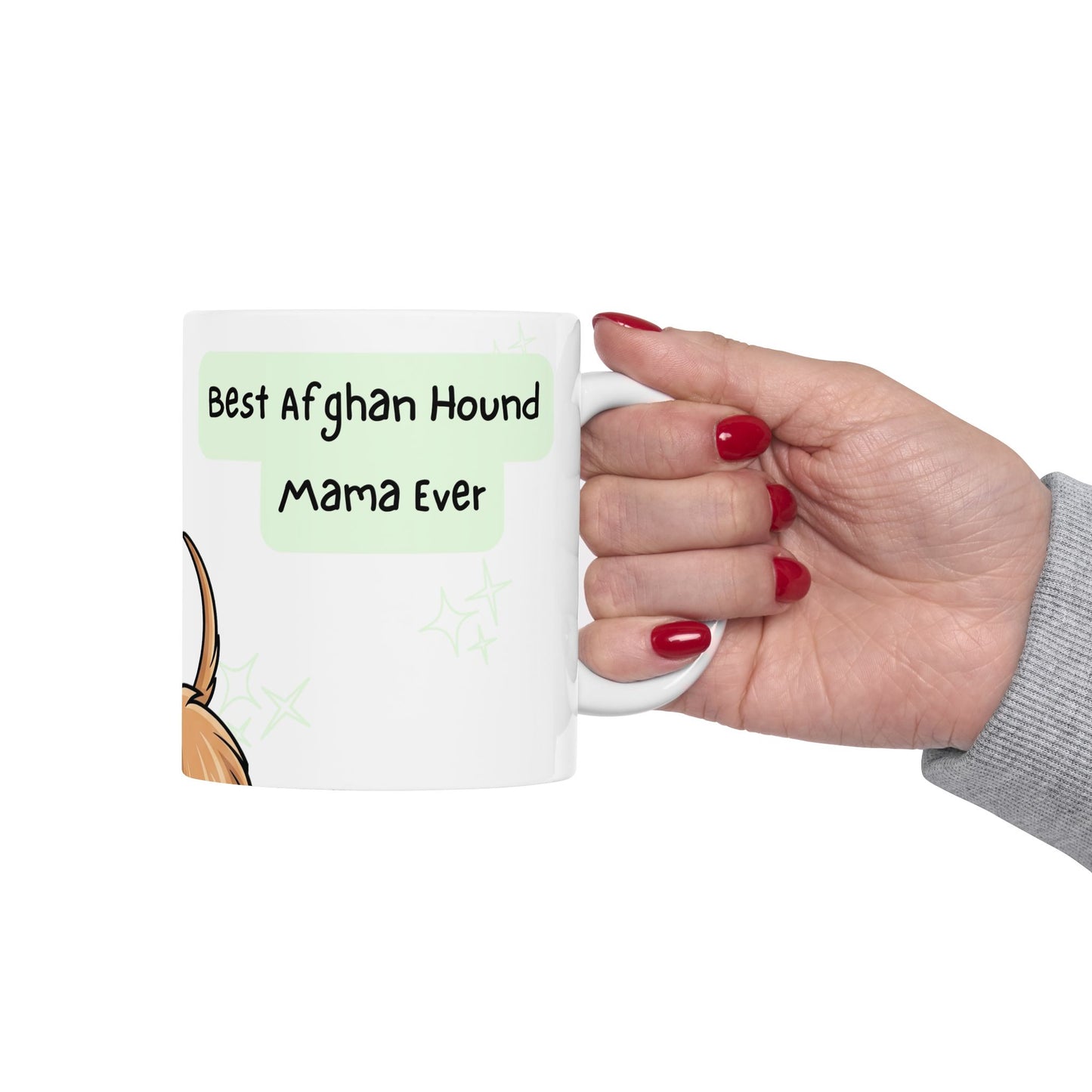 Afghan Hound Peek-a-Boo Mug | Best Afghan Hound Mama Gift